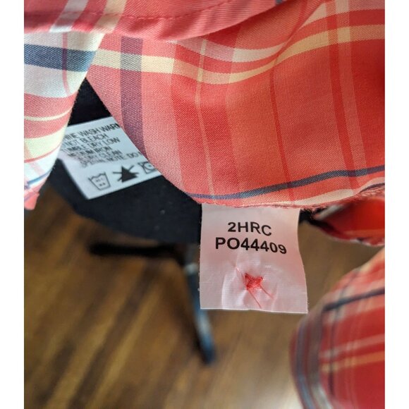 Orvis Long Sleeve Cotton Pink Plaid Button Down Shirt - 6 - Picture 11 of 11